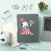 Snoopy Sewing 4 juli vlag Sticker (iPad Cover)