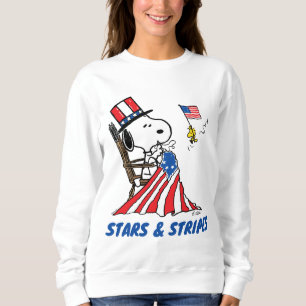 Snoopy Sewing 4 juli vlag Trui