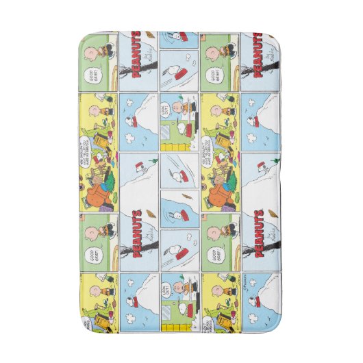 Snoopy Sled Riding Food Dish Badmat (Voorkant Verticaal)