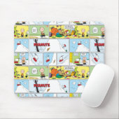 Snoopy Sled Riding Food Dish Muismat (Met muis)