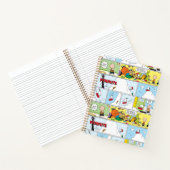 Snoopy Sled Riding Food Dish Notitieboek (Binnen)