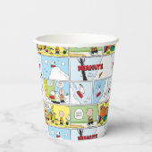 Snoopy Sled Riding Food Dish Papieren Bekers (Achterkant)