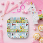 Snoopy Sled Riding Food Dish Papieren Bordje (Feest)