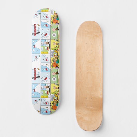 Snoopy Sled Riding Food Dish Persoonlijk Skateboard (Voorkant)