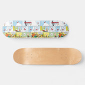 Snoopy Sled Riding Food Dish Persoonlijk Skateboard (Horizontaal)