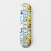 Snoopy Sled Riding Food Dish Persoonlijk Skateboard (Voorkant)