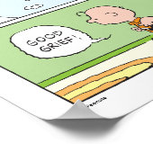 Snoopy Sled Riding Food Dish Poster (Hoek)