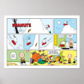 Snoopy Sled Riding Food Dish Poster (Voorkant)