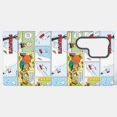 Snoopy Sled Riding Food Dish Samsung Galaxy Hoesje (Achterkant horizontaal)