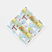 Snoopy Sled Riding Food Dish Servet (Hoek)