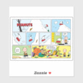 Snoopy Sled Riding Food Dish Sticker (Vel)