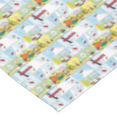 Snoopy Sled Riding Food Dish Tafelkleed (Gekanteld)