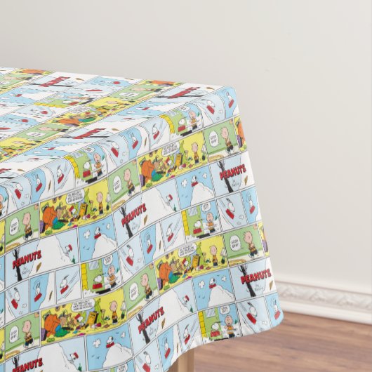 Snoopy Sled Riding Food Dish Tafelkleed (Voorbeeld)