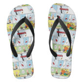 Snoopy Sled Riding Food Dish Teenslippers (Voetbed)