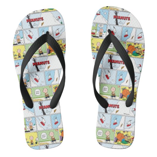 Snoopy Sled Riding Food Dish Teenslippers (Voetbed)