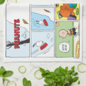 Snoopy Sled Riding Food Dish Theedoek (Gevouwen)