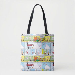 Snoopy Sled Riding Food Dish Tote Bag