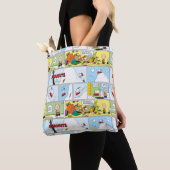 Snoopy Sled Riding Food Dish Tote Bag (Dichtbij)