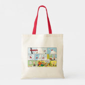Snoopy Sled Riding Food Dish Tote Bag (Achterkant)