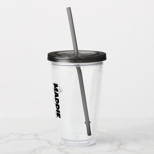 Snoopy Smile Giggle Laugh Acryl Drinkbeker (Links)