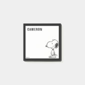 Snoopy Smile Giggle Laugh | Add Your Name Post-it® Notes (Voorkant)