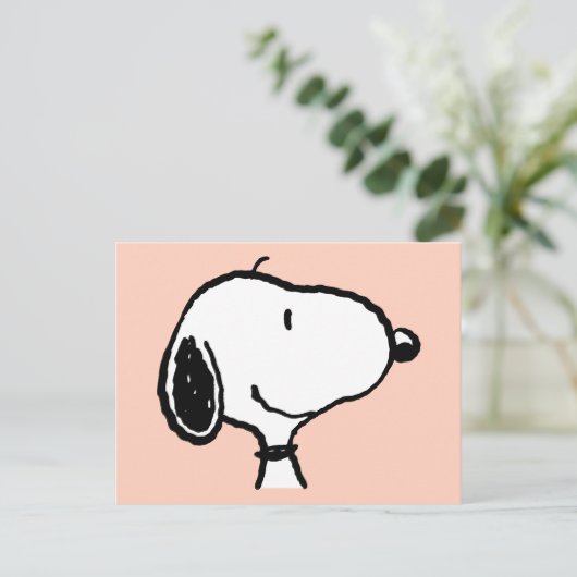 Snoopy Smile Giggle Laugh Briefkaart (Staand voorkant)