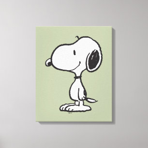 Snoopy Smile Giggle Laugh Canvas Afdruk