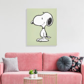 Snoopy Smile Giggle Laugh Canvas Afdruk (Insitu (Woonkamer))
