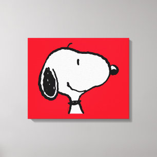 Snoopy Smile Giggle Laugh Canvas Afdruk