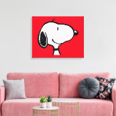 Snoopy Smile Giggle Laugh Canvas Afdruk (Insitu (Woonkamer))