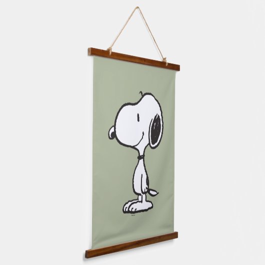 Snoopy Smile Giggle Laugh Hangend Wandkleed (Gebogen)