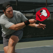 Snoopy Smile Giggle Laugh | Jouw namen toevoegen Pickleball Paddle