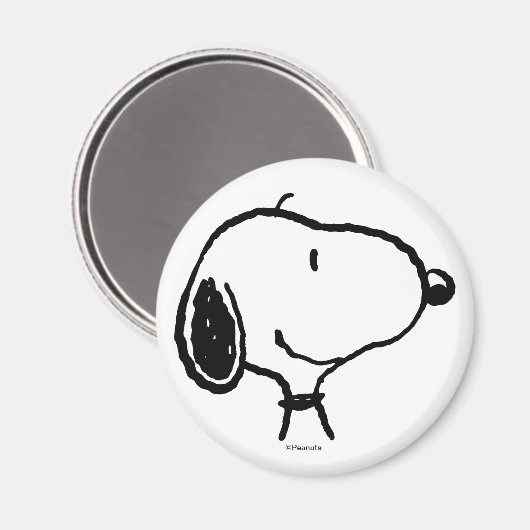 Snoopy Smile Giggle Laugh Magneet (Voorkant / Achterkant)