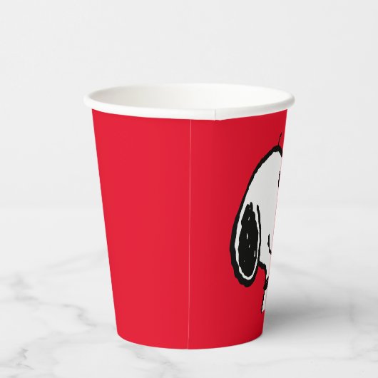 Snoopy Smile Giggle Laugh Papieren Bekers (Rechts)