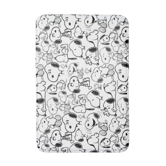 Snoopy Smile Giggle Laugh Pattern Badmat (Voorkant Verticaal)