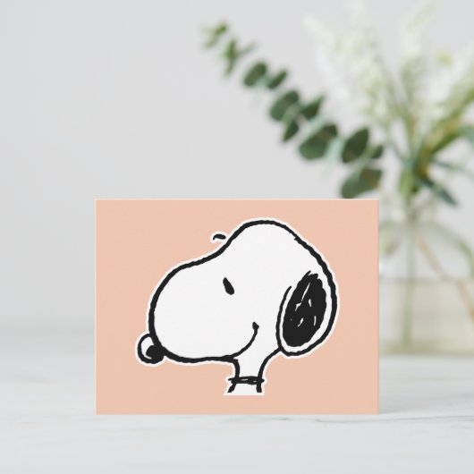 Snoopy Smile Giggle Laugh Pattern Briefkaart (Staand voorkant)