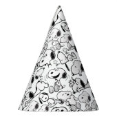 Snoopy Smile Giggle Laugh Pattern Feesthoedjes (Links)