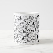 Snoopy Smile Giggle Laugh Pattern Grote Koffiekop (Voorkant)