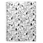 Snoopy Smile Giggle Laugh Pattern Notitieboek (Voorkant)