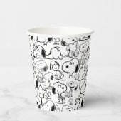 Snoopy Smile Giggle Laugh Pattern Papieren Bekers (Links)
