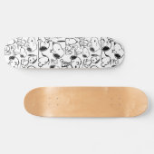 Snoopy Smile Giggle Laugh Pattern Persoonlijk Skateboard (Horizontaal)