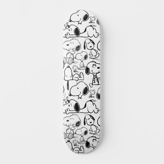 Snoopy Smile Giggle Laugh Pattern Persoonlijk Skateboard (Voorkant)