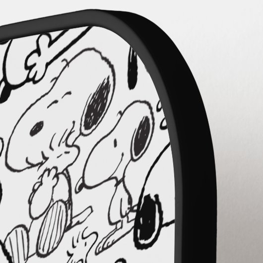 Snoopy Smile Giggle Laugh Pattern Pickleball Paddle (Links Detail)