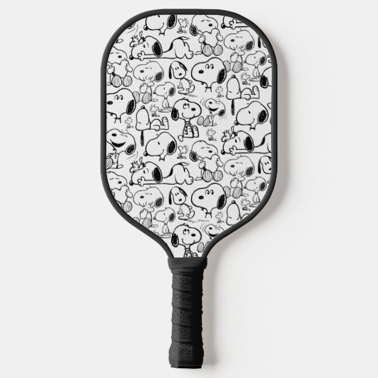 Snoopy Smile Giggle Laugh Pattern Pickleball Paddle (Achterkant)