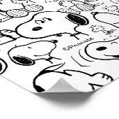 Snoopy Smile Giggle Laugh Pattern Poster (Hoek)