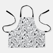 Snoopy Smile Giggle Laugh Pattern Schort (Voorkant)