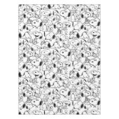 Snoopy Smile Giggle Laugh Pattern Tafelkleed (Voorkant)