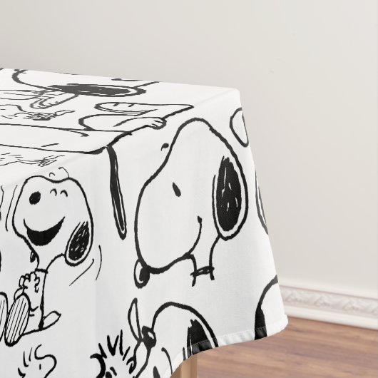 Snoopy Smile Giggle Laugh Pattern Tafelkleed (Voorbeeld)