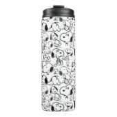 Snoopy Smile Giggle Laugh Pattern Thermosbeker (Voorkant)