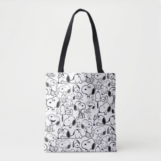 Snoopy Smile Giggle Laugh Pattern Tote Bag (Voorkant)
